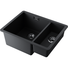 Кухонная мойка Omoikiri Kata 55-2-U-BL Artgranit/черный