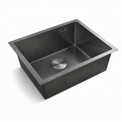Кухонная мойка из нержавейки BLANTEK LS-5444B Nano black