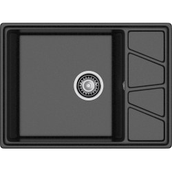 Кухонная мойка GRANFEST VERTEX V-680L черный Кухонная мойка GRANFEST VERTEX V-680L черный