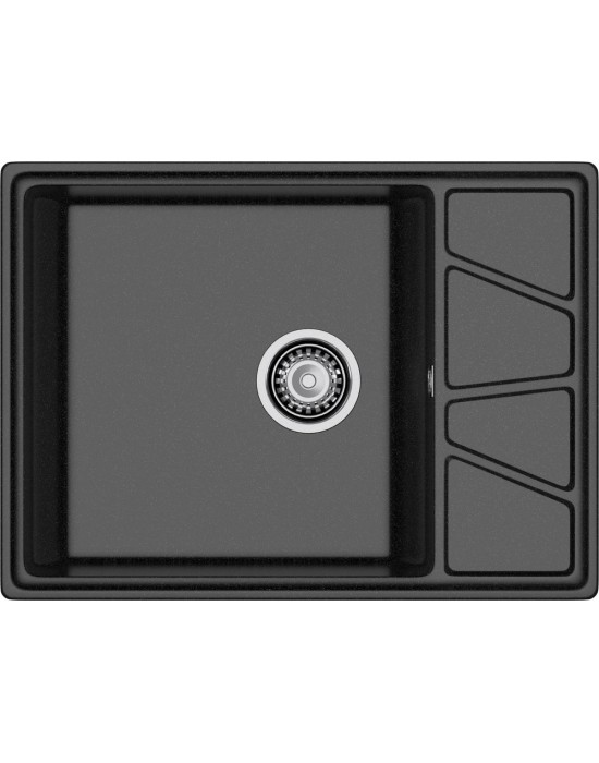 Кухонная мойка GRANFEST VERTEX V-680L черный