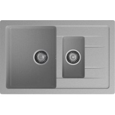 Кухонная мойка GRANFEST QUADRO Q-775KL серый