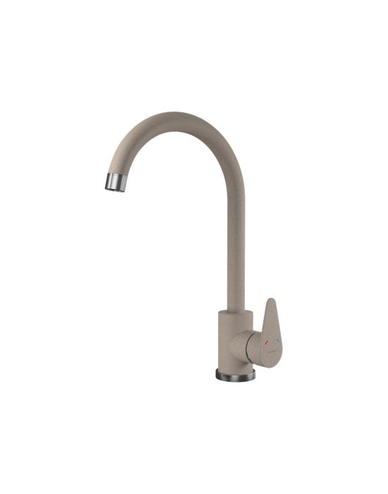 Смеситель для кухни GRANFEST QUARZ Z-5412 песочный