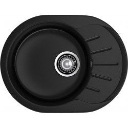 Кухонная мойка GRANFEST RONDO R-580L черный
