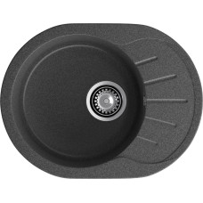 Кухонная мойка GRANFEST RONDO R-580L графит Кухонная мойка GRANFEST RONDO R-580L графит