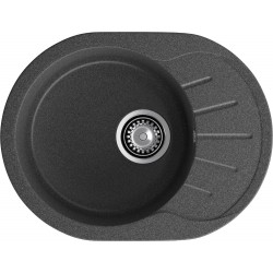 Кухонная мойка GRANFEST RONDO R-580L графит