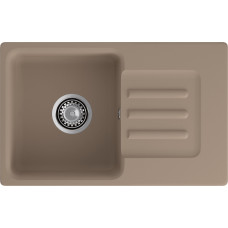 Кухонная мойка GRANFEST SMART SM-680L песочный + сифон