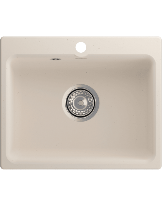 Кухонная мойка GRANFEST SMART SM-520 белый + сифон