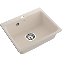 Кухонная мойка GRANFEST SMART SM-520 белый + сифон