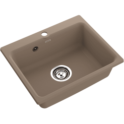 Кухонная мойка GRANFEST SMART SM-520 песочный + сифон