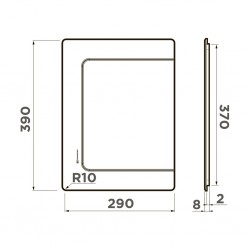 Разделочная доска Omoikiri CB-BASIC-370 GB