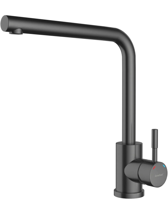 Смеситель для кухни GRANFEST QUARZ Z-5411  PVD графит