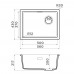 Кухонная мойка Omoikiri Kata 56-U/I-BL Side Artgranit/черный