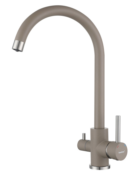 Смеситель для кухни GRANFEST QUARZ Z-5420 песочный