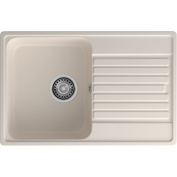 Кухонная мойка GRANFEST QUARZ Z-78 белый + сифон