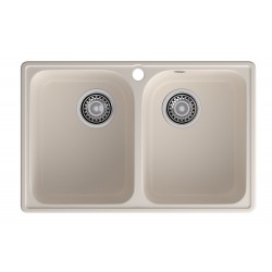 Кухонная мойка GRANFEST QUARZ Z-15 белый + сифон