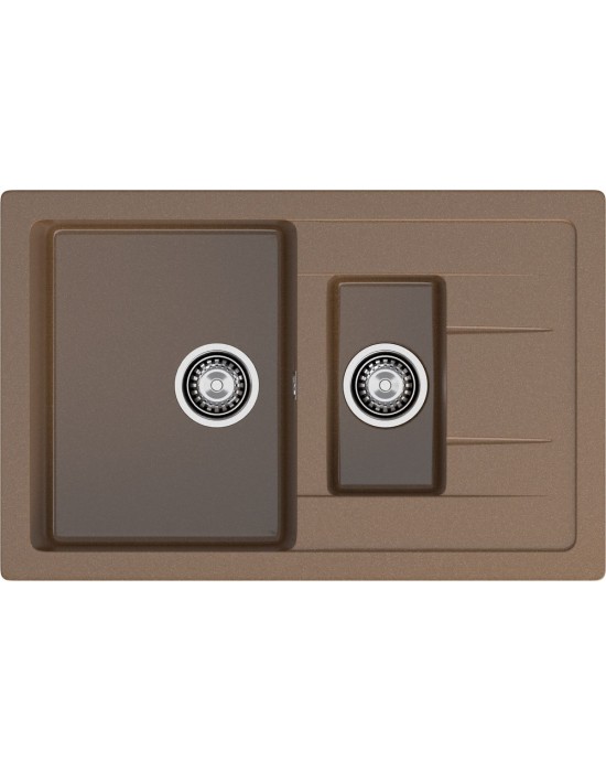 Кухонная мойка GRANFEST QUADRO Q-775KL терракот