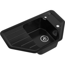 Кухонная мойка GRANFEST CORNER C-800E черный Кухонная мойка GRANFEST CORNER C-800E черный