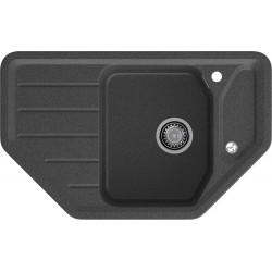 Кухонная мойка GRANFEST CORNER C-800E графит