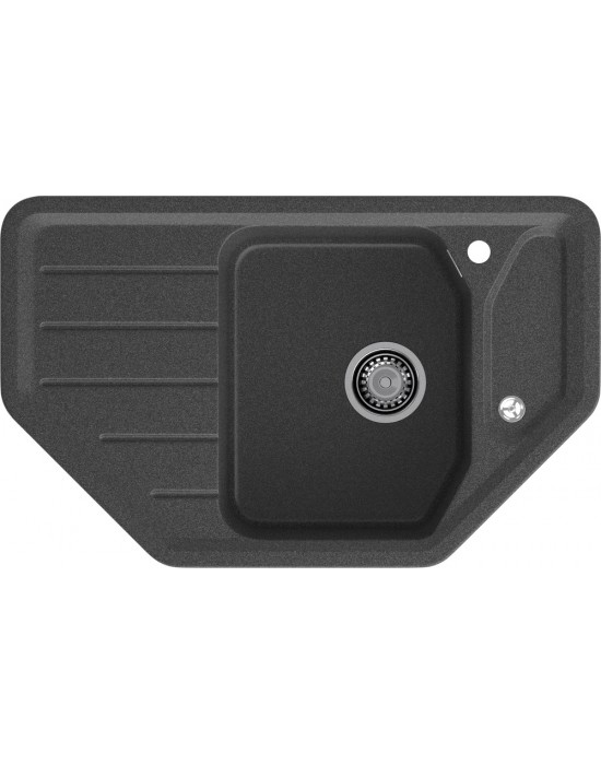 Кухонная мойка GRANFEST CORNER C-800E графит