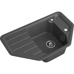 Кухонная мойка GRANFEST CORNER C-800E графит