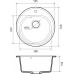 Кухонная мойка GRANFEST RONDO R-510 серый