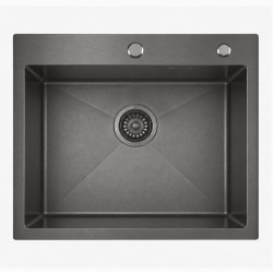 Кухонная мойка из нержавейки BLANTEK LS-5848STB Stone texture black