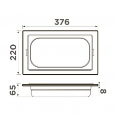 Контейнер для мойки Omoikiri DC-03-1 LG