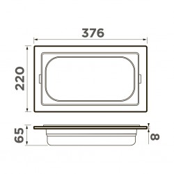 Контейнер для мойки Omoikiri DC-03-1 LG