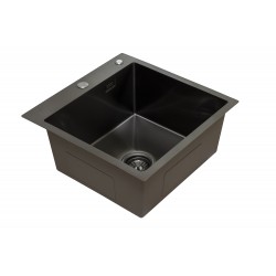 Кухонная мойка из нержавейки BLANTEK LS-5050B Nano black