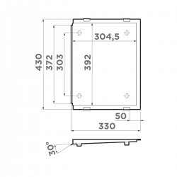 Крыло для мойки Omoikiri RE-01 LG