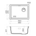 Кухонная мойка Omoikiri Kata 56-U/I-GR Side Artgranit/leningrad grey