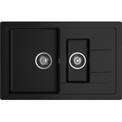 Кухонная мойка GRANFEST QUADRO Q-775KL черный