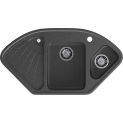 Кухонная мойка GRANFEST CORNER C-1040E графит Кухонная мойка GRANFEST CORNER C-1040E графит