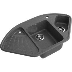 Кухонная мойка GRANFEST CORNER C-1040E графит Кухонная мойка GRANFEST CORNER C-1040E графит