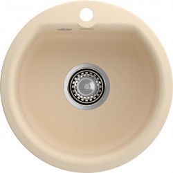 Кухонная мойка GRANFEST SMART SM-435 бежевый + сифон