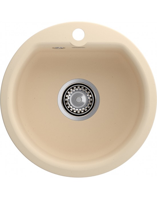 Кухонная мойка GRANFEST SMART SM-435 бежевый + сифон