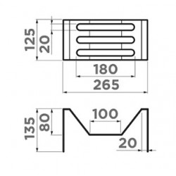 Сушка для посуды Omoikiri FG-02 GM для DRY-01/02