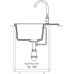 Кухонная мойка GRANFEST URBAN UR-258L черный