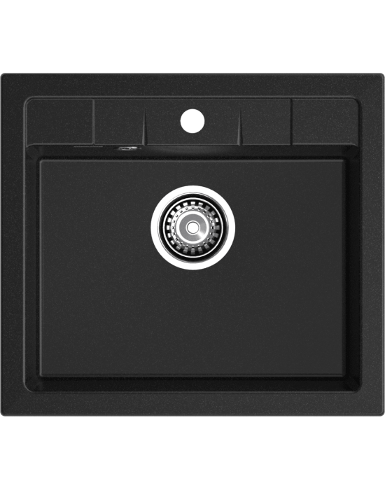 Кухонная мойка GRANFEST QUADRO Q-561 черный