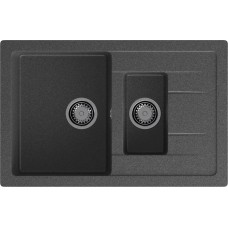Кухонная мойка GRANFEST QUADRO Q-775KL графит