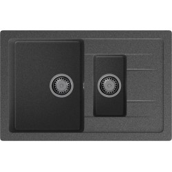 Кухонная мойка GRANFEST QUADRO Q-775KL графит