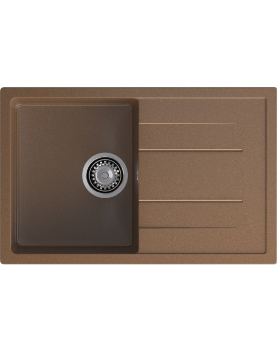 Кухонная мойка GRANFEST QUADRO Q-780L терракот