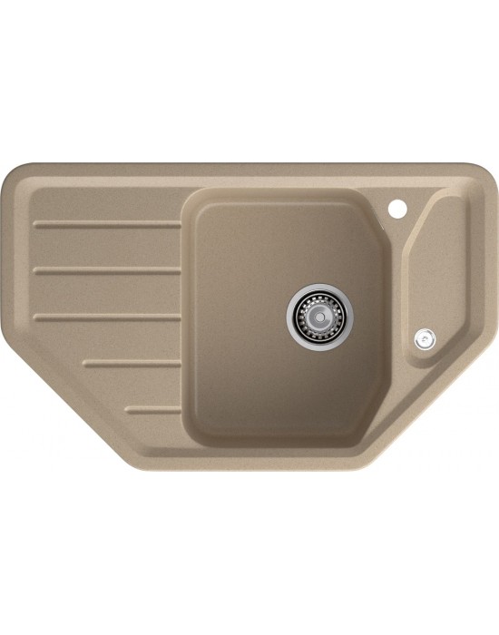 Кухонная мойка GRANFEST CORNER C-800E песочный