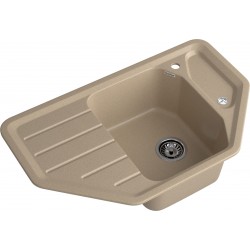 Кухонная мойка GRANFEST CORNER C-800E песочный