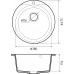 Кухонная мойка GRANFEST RONDO R-480 черный