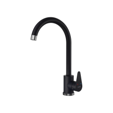 Смеситель для кухни GRANFEST QUARZ Z-5412 черный Смеситель для кухни GRANFEST QUARZ Z-5412 черный