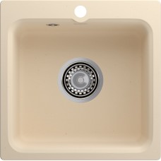 Кухонная мойка GRANFEST SMART SM-430 бежевый + сифон
