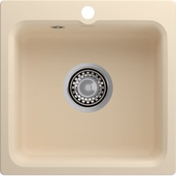 Кухонная мойка GRANFEST SMART SM-430 бежевый + сифон