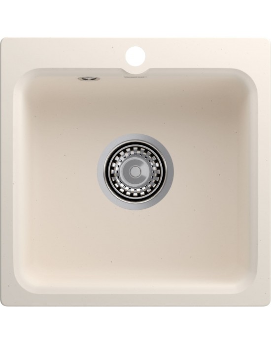 Кухонная мойка GRANFEST SMART SM-430 белый + сифон