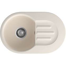 Кухонная мойка GRANFEST SMART SM-685L белый + сифон